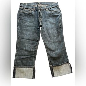 Daisy Fuentes cropped Blue Jeans